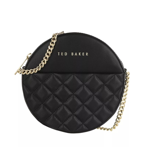 Ted Baker Cirrcus Quilted Circle Mini Crossbody Black Canteen Bag
