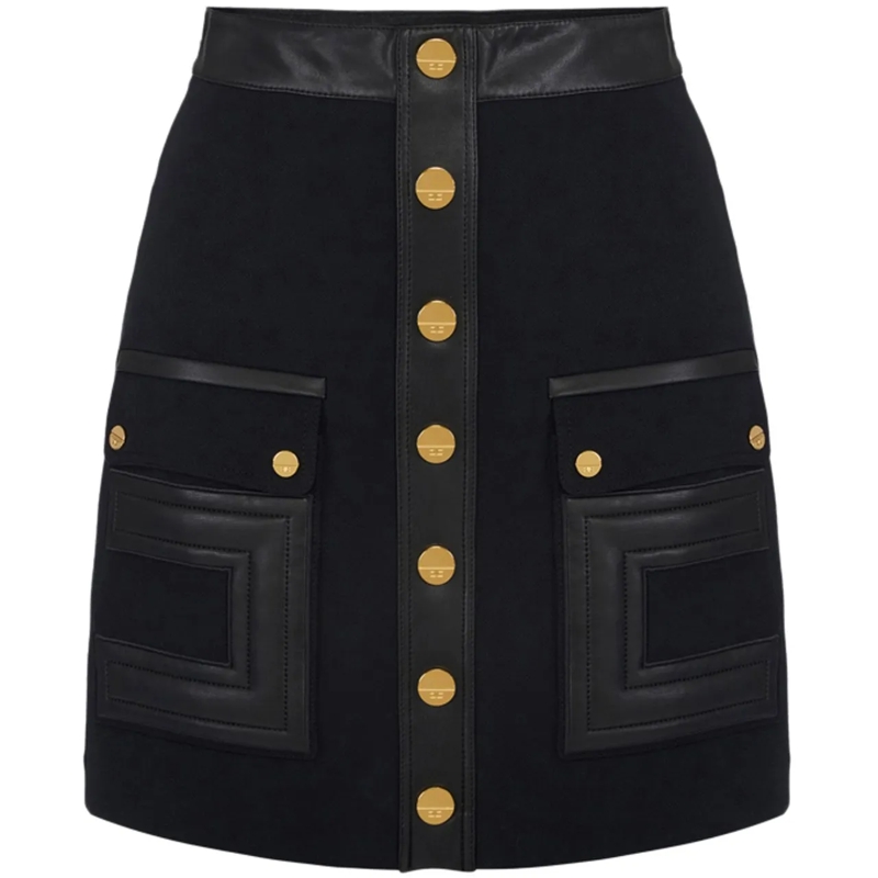 Elisabetta Franchi Jupe midi Skirts Black schwarz