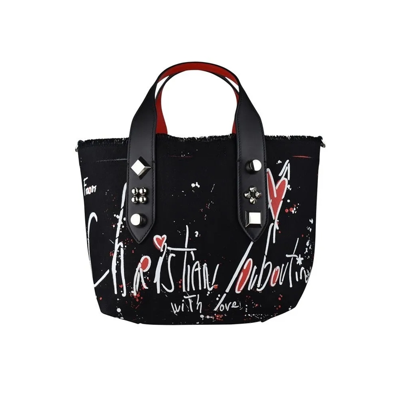 Christian Louboutin Tote Frangibus Small Tote Bag Black