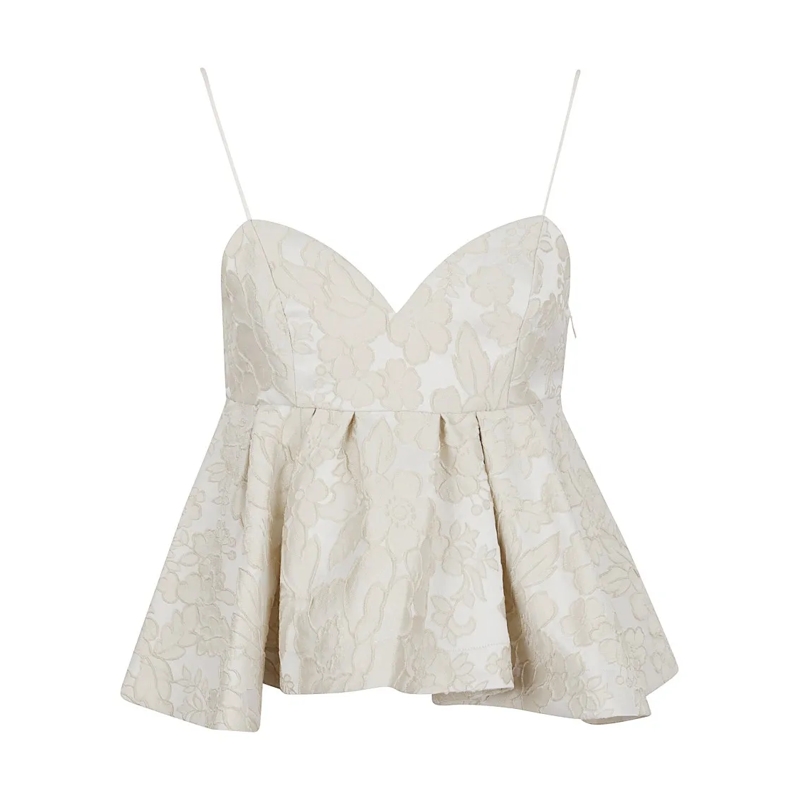 LaDoubleJ Blouse Nude Polyester Blend Top Neutrals