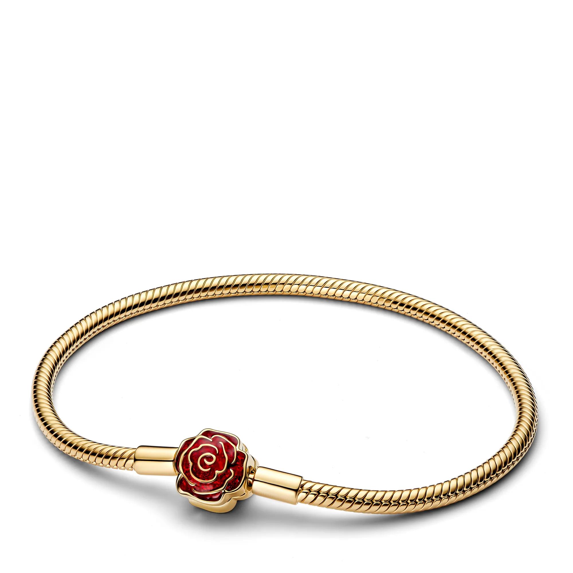 Pandora Armband - Disney Die Schöne &das Biest Magische Rose Armband - Gr. 21 - in Gold - für Damen - aus Metalllegierung & 14 Karat Gelbgold (585)