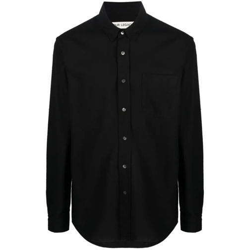 Our Legacy Chemises Relaxed Fit Black Cotton Shirt Black
