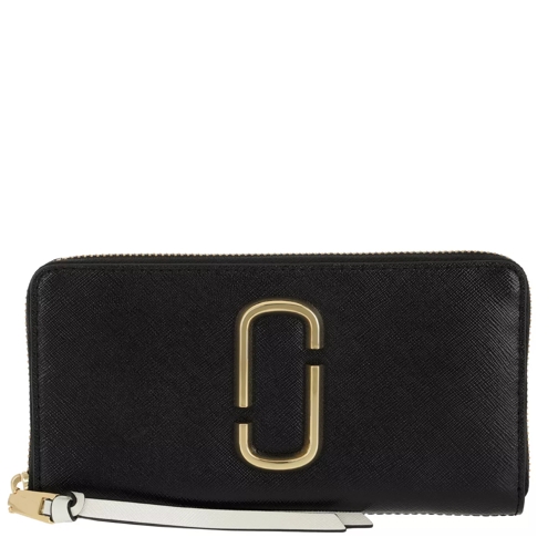 Marc Jacobs Snapshot Standard Continental Wallet Leather Black/Multi Portefeuille continental
