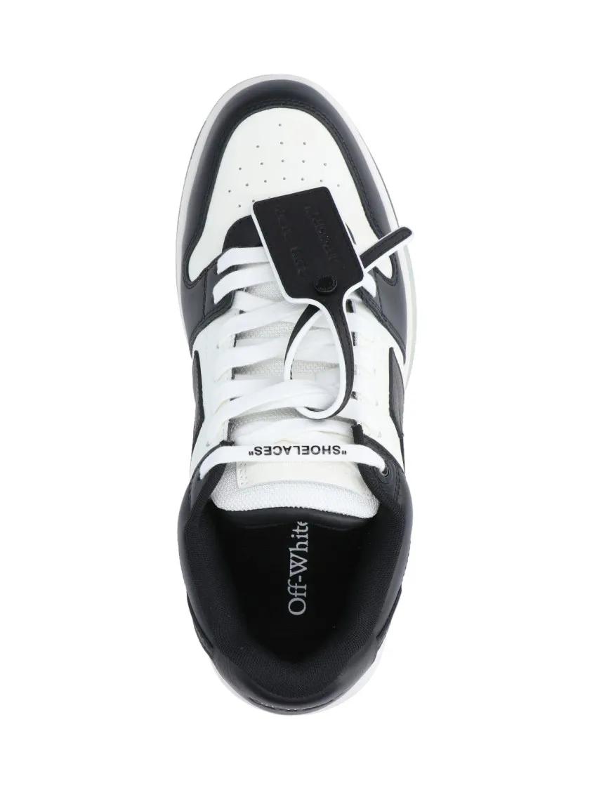 Thumbnail - Off-White Low-Top Sneaker - Color-Block Low-Top Sneakers With Bold Arrow Motif - Gr. 40,5 (EU) - in Schwarz - für Damen