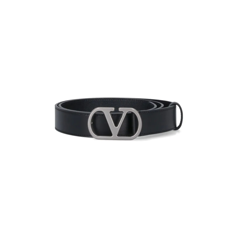 Valentino Garavani Riem "Vlogo Signature" Belt – Black Black