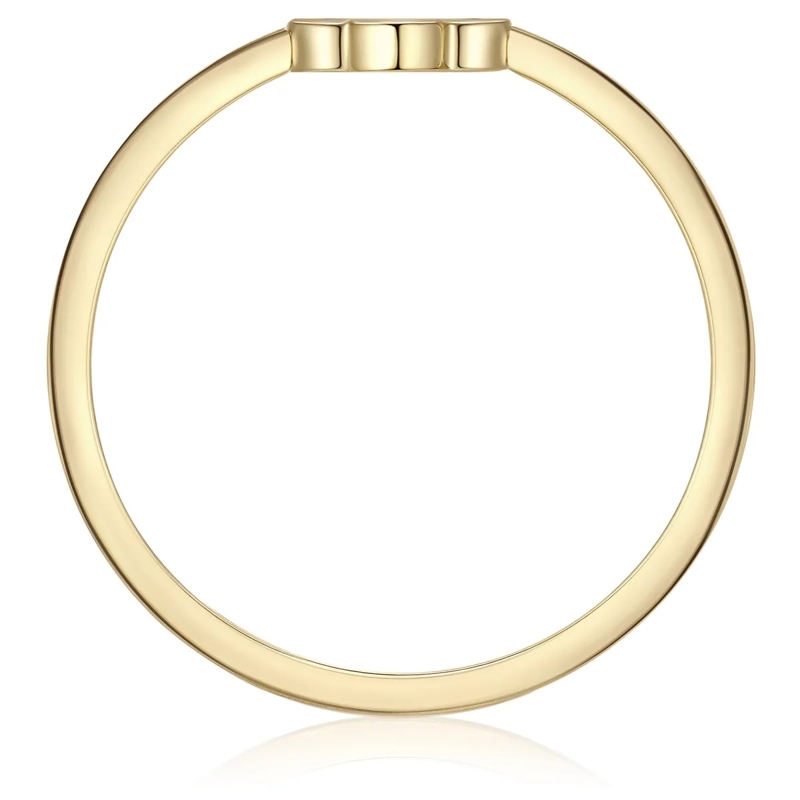 Glanzstücke München Ring Edelstahl Ring Kleeblatt gold(Image 5)