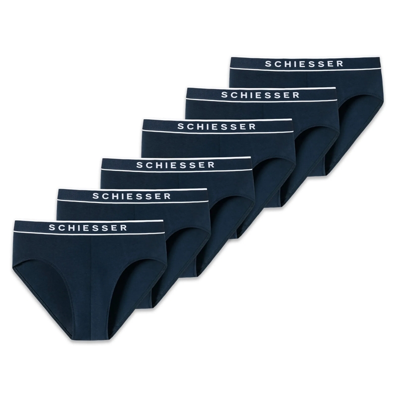 SCHIESSER  6PACK Rio-Slip "95/5" 6er Pack blau