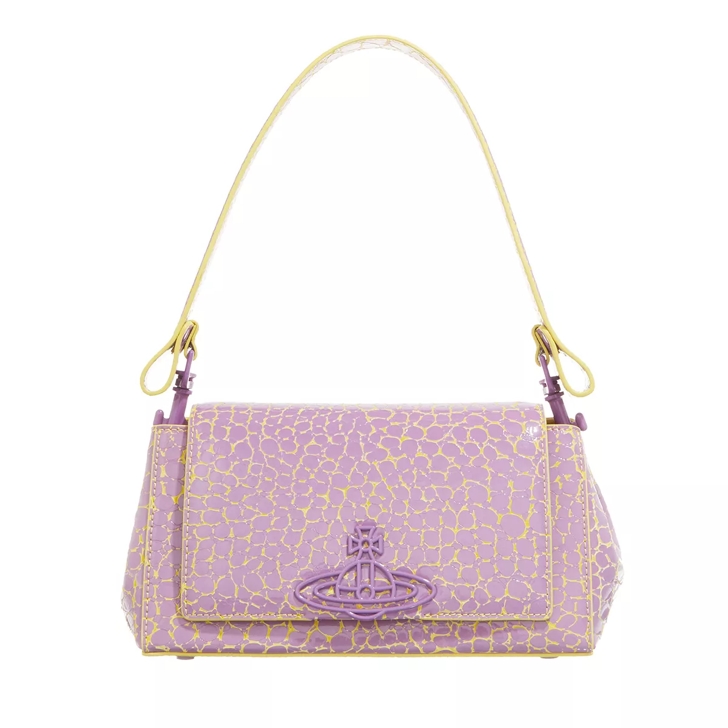 Vivienne Westwood Hazel Medium Handbag Lilac Yellow Schultertasche