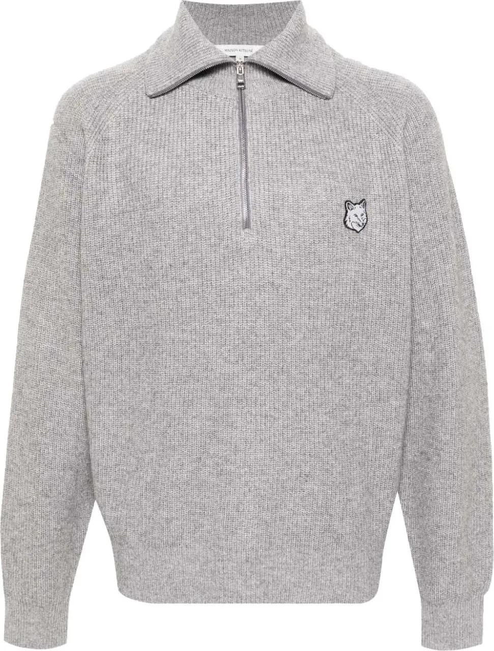 Maison Kitsune - MAISON KITSUNE%27 Sweaters Grey Gray - Größe S - grau