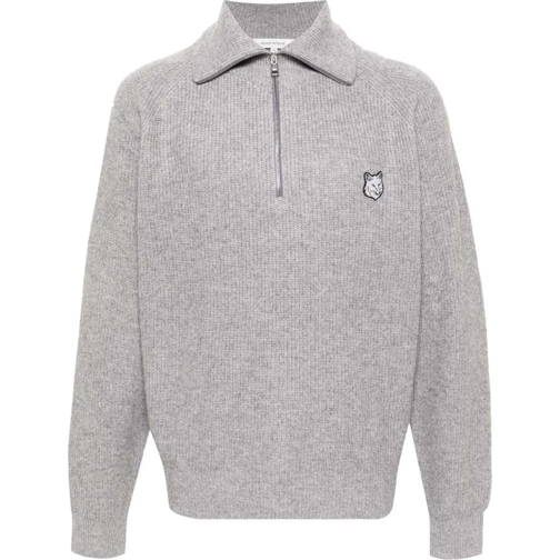 Maison Kitsune  MAISON KITSUNE' Sweaters Grey Gray grau