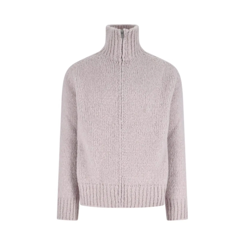 Jil Sander Trui Zip Knit Sweater – Pink Pink