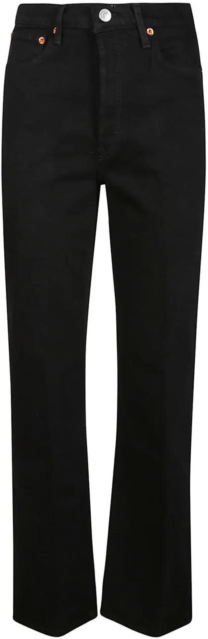 Thumbnail - RE/DONE - 90s High Rise Loose Jeans Black - Größe 26 - schwarz