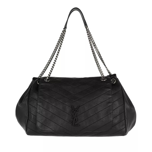 Saint Laurent Nolita Large Bag Leather Black Satchel