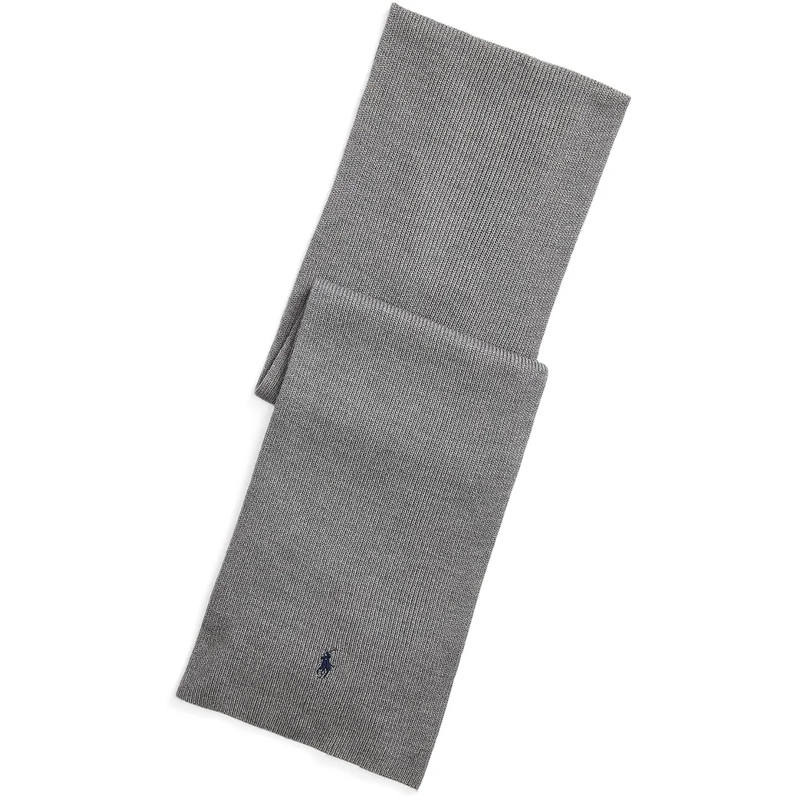 Ralph Lauren Wollschal Sjaal Lichtgrijs grau
