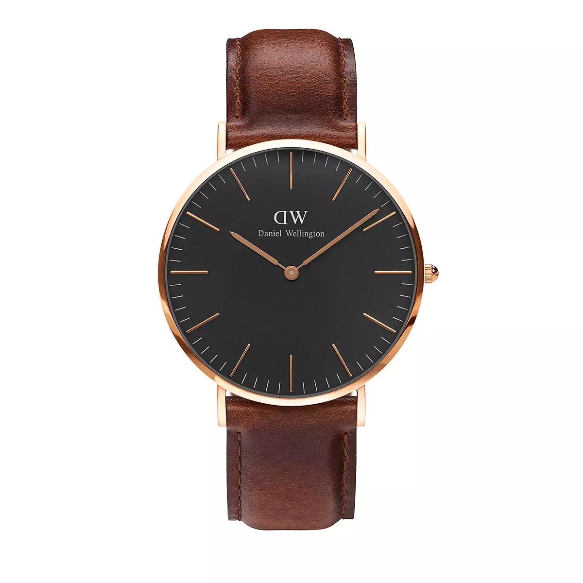 Daniel Wellington Uhren - Classic Black St Mawes 40 mm - Gr. unisize - in Braun - für Damen