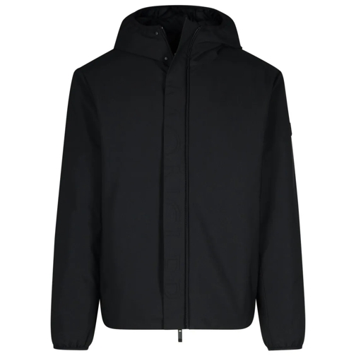 Moncler Polset' Black Polyester Jacket Black Huvtröja