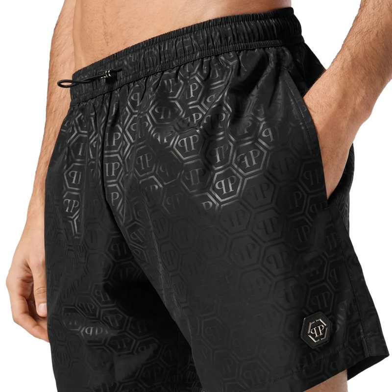 Philipp Plein Shorts Badehose schwarz(Image 4)