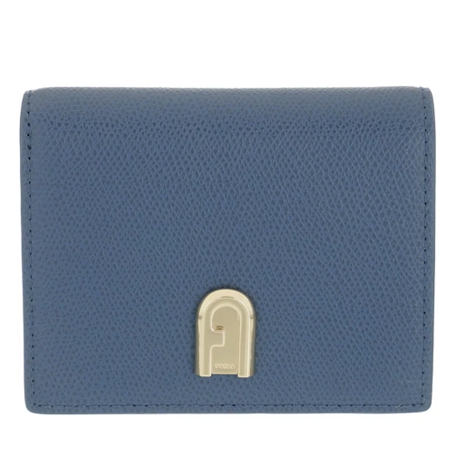 Furla Furla 1927 S Compact Wallet Blu Denim Bi-Fold Portemonnee