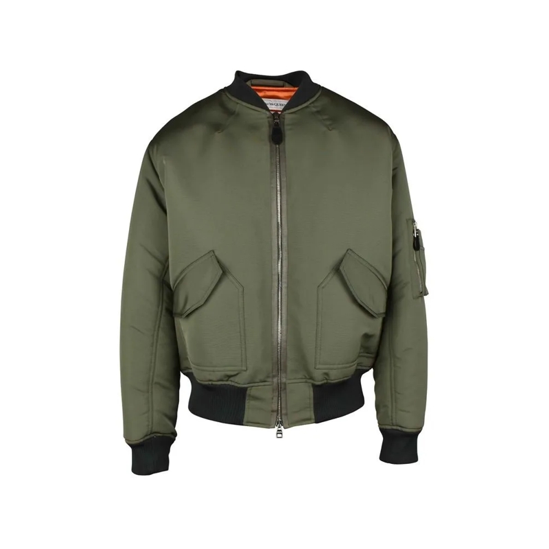 Alexander McQueen Bomberjacke Bomber Jacket Grey