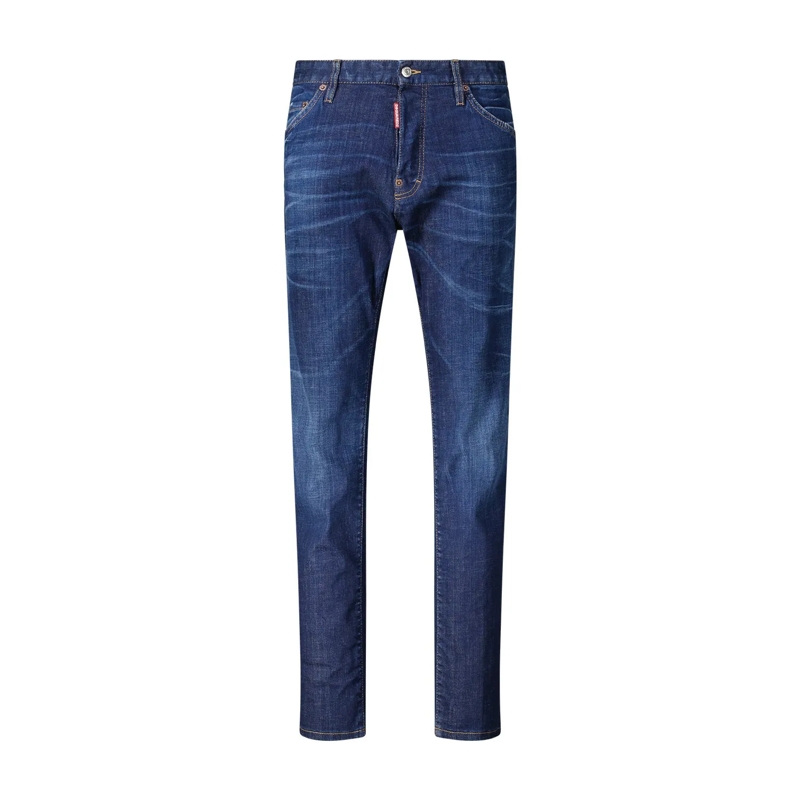 Dsquared2 Pantalons décontractés Slim-Fit Jeans Teddy blau
