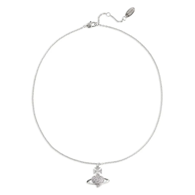 Vivienne Westwood Mittellange Halskette Silver-Tone Necklace With Orb Pendant Not Applicable