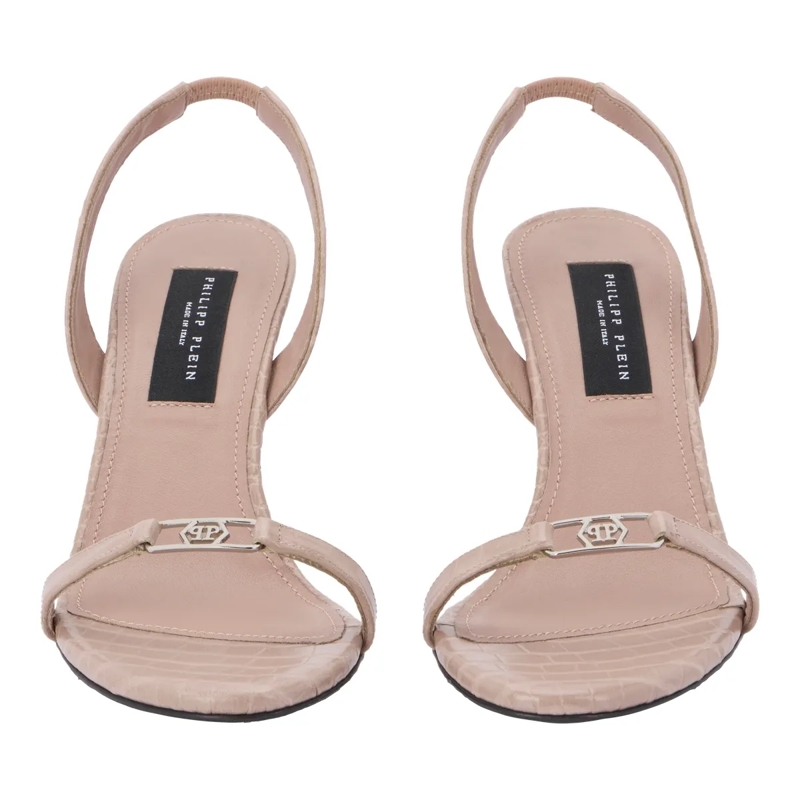 Philipp Plein Riemchensandalen High Heels Sandals Hexagon 9 beige(Image 2)