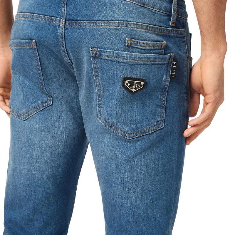 Philipp Plein Jeans mit geradem Bein Jeans Regular Fit dunkel-blau(Image 5)