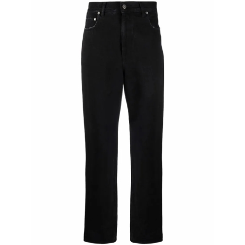 Golden Goose Logo-Patch Straight-Leg Trousers Black Jeans