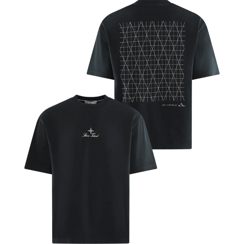 Stone Island T-shirt Heren Ss T-Shirt blau