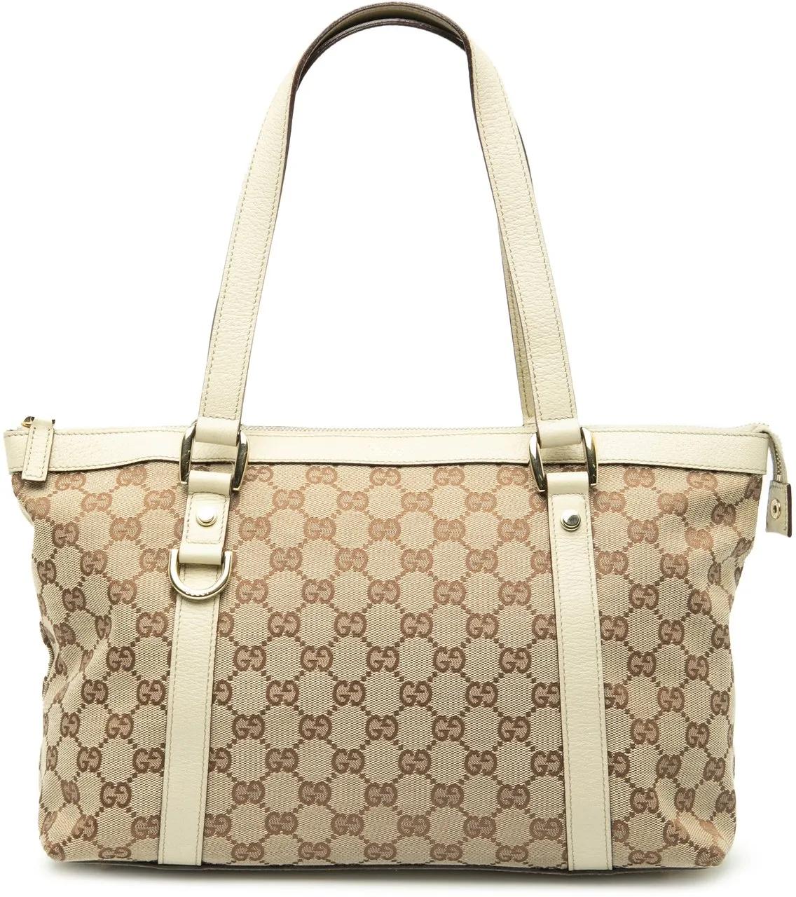 Gucci Shopper - GG Canvas Abbey D Ring Tote - Gr. unisize - in Braun - für Damen