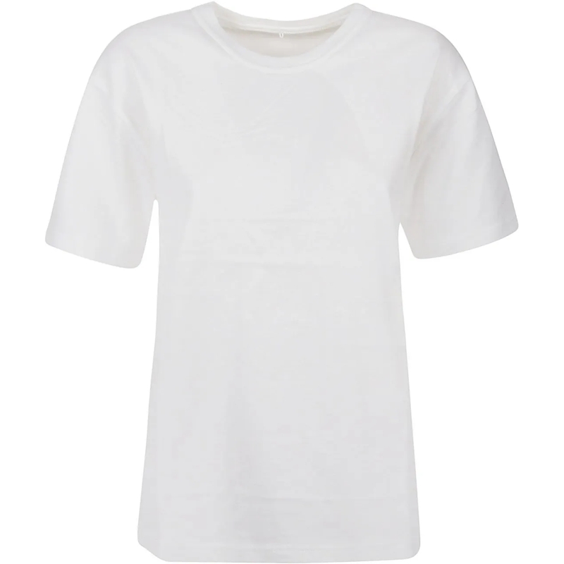 Alexander Wang T-Shirt Puff Logo Bound Neck Essential T-shirt White weiß