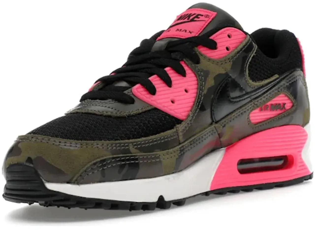 Thumbnail - Nike Low-Top Sneaker - Nike Air Max 90 Camo Pack Sequoia Hyper Pink - Gr. 49,5 (EU) - in Schwarz - für Damen