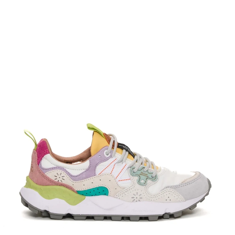 Flower Mountain Sneaker basse Yamano Bianco Sneakers With Colorful Accents White