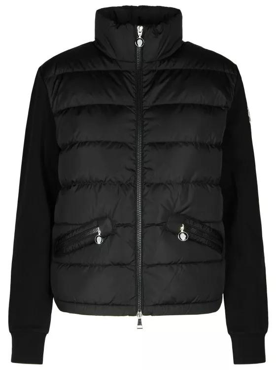 Moncler - Black Polyamide Blend Sweatshirt - Größe S - schwarz