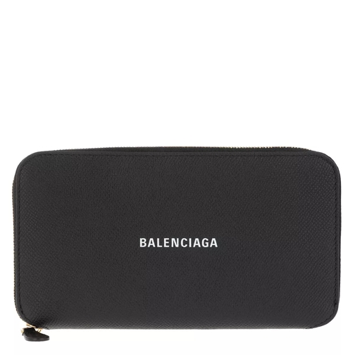 Balenciaga Cash Continental Wallet Black/White Continental Wallet-plånbok