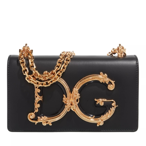 Dolce&Gabbana Phone Bag Logo Black Sac pour appareil photo
