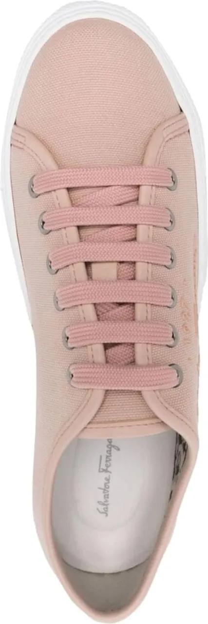 Thumbnail - Salvatore Ferragamo Low-Top Sneaker - Mediterr Eco Logo Sneakers - Gr. 37 (EU) - in Gold - für Damen