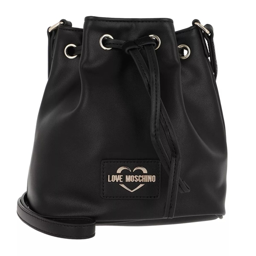Love Moschino Drawstring Tassel Bag Nero Bucket Bag