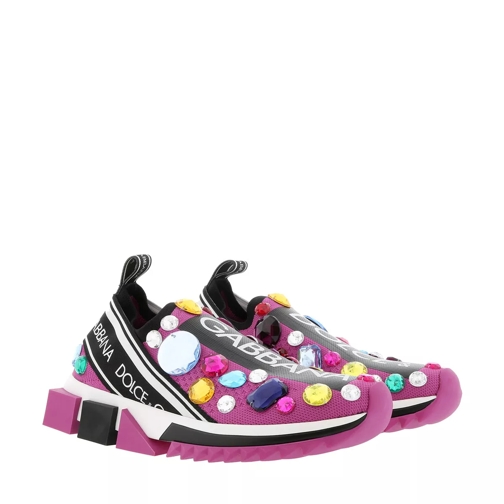 Dolce&Gabbana Sorrento Sneakers With Embroidery Multicolor Slip-On Sneaker