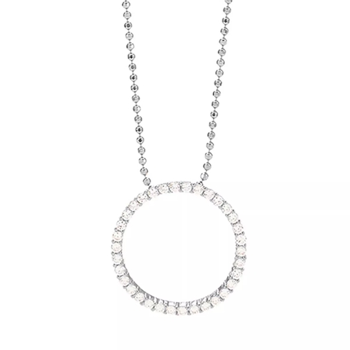 Sif Jakobs Jewellery Biella Grande Pendant And Chain 70 cm Sterling Silver 925 Lange Halsketting