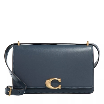 Coach Luxe Refined Calf Leather Bandit Shoulder Bag Denim