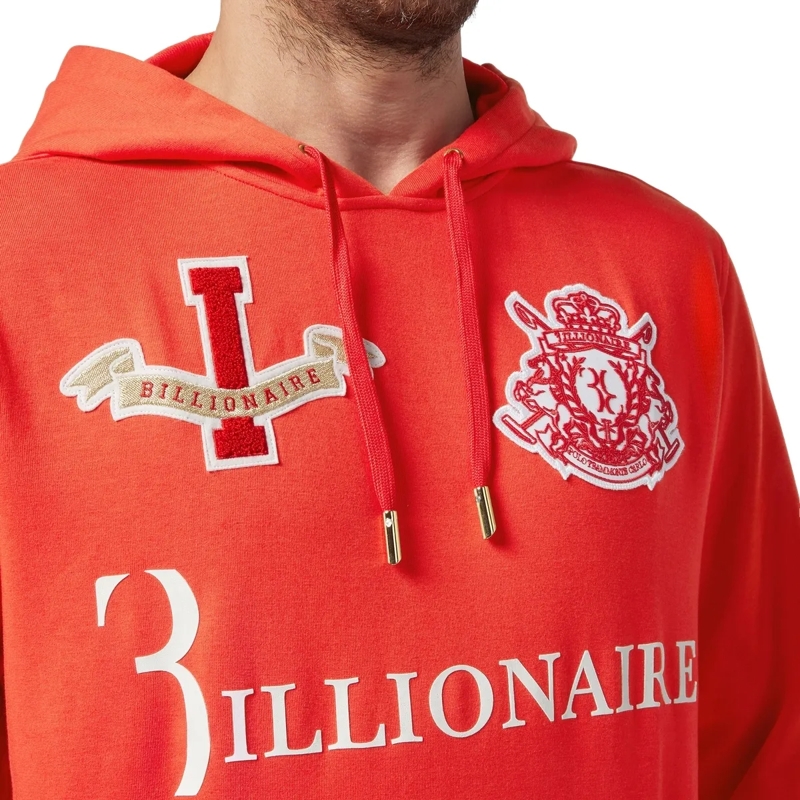BILLIONAIRE Top Hoodie rot(Image 4)
