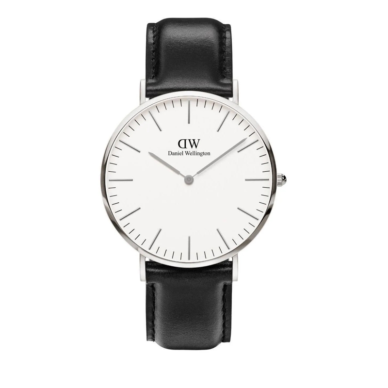 Daniel Wellington Chronograph DW COMBO Watch Sheffield 36mm Silver + leather car Silver