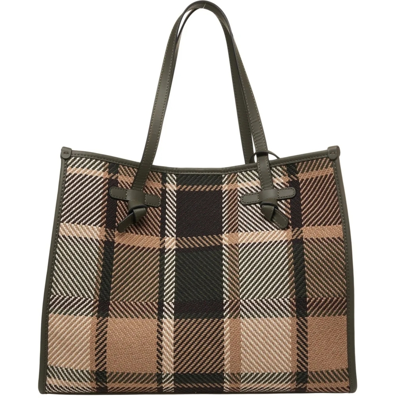 Gianni Chiarini Shopper Shopper with check pattern grün