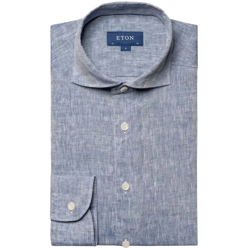 Eton  Eton  Lange Mouw Overhemden Blauw 100004420 24 blau