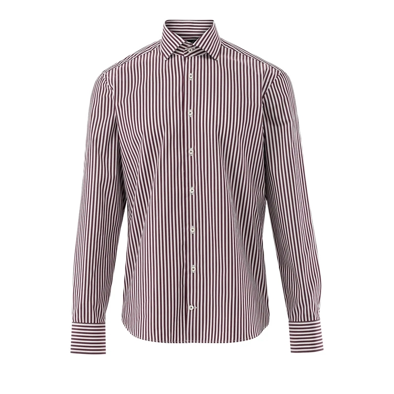 VAN LAACK Hemd Hemd Tailor Fit Streifen bordeaux