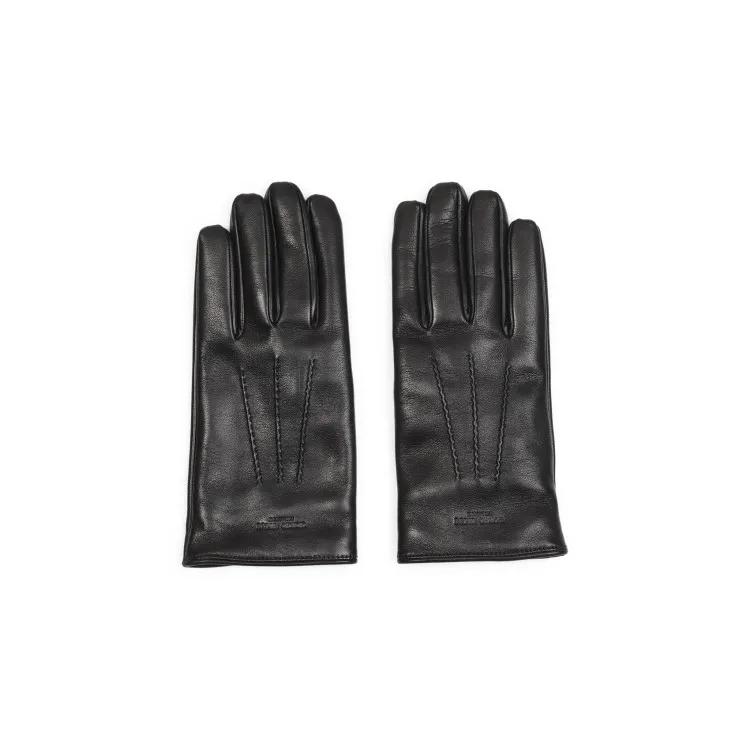 Giorgio Armani Handschuhe - Black Leather Gloves - Gr. XL - in Schwarz - für Damen