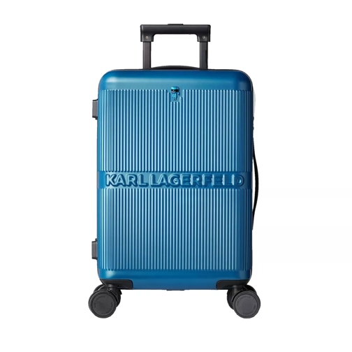 Karl Lagerfeld K/Ikonik Hardcase Trolley Metallic Blue Chariot