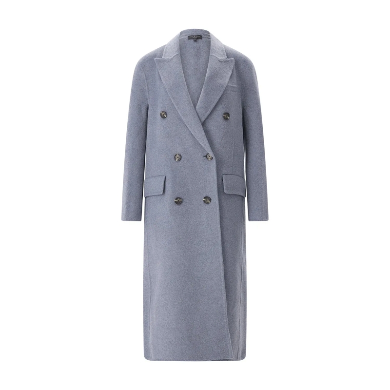 Rag & Bone Wintermantel Mantel aus Kaschmir-Woll-Mix blau