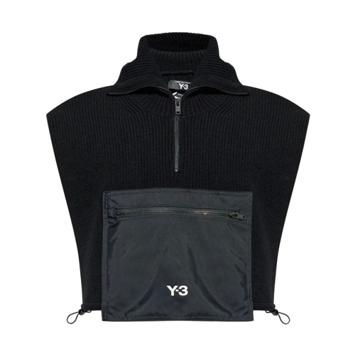 Y-3 Black Hooded Vest Black Übergangsjacke